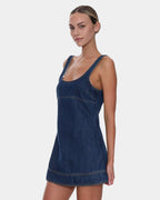 Womens Luciana Denim Mini Dress
