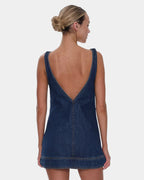 Womens Luciana Denim Mini Dress