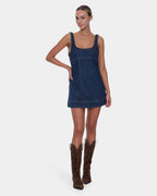 Womens Luciana Denim Mini Dress