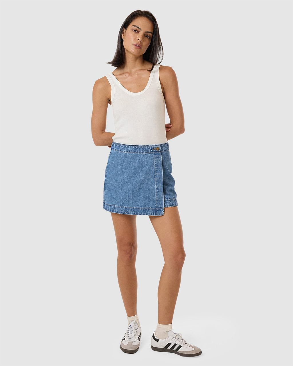 Womens Marley Wrap Mini Skirt