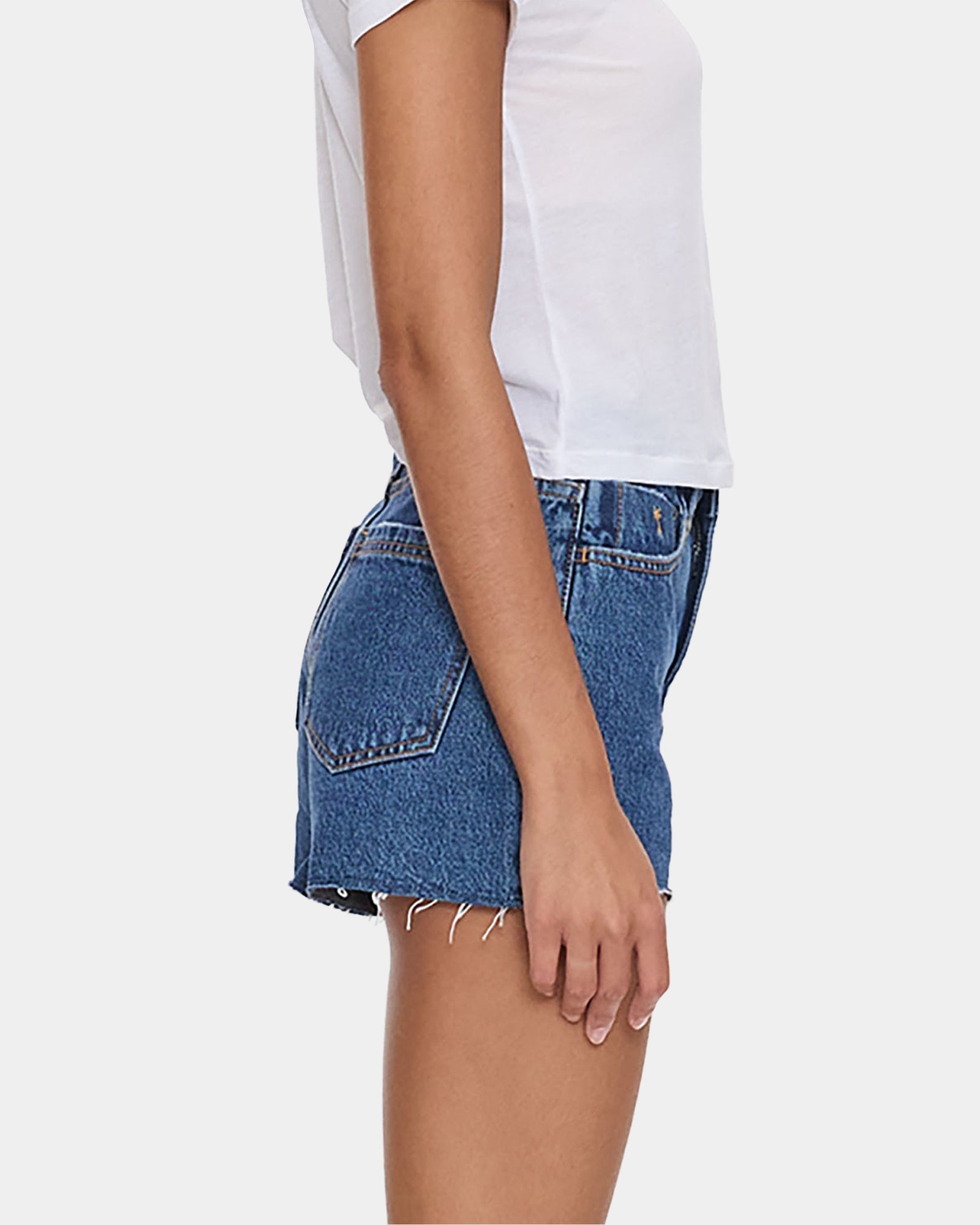Womens Sadie High Rise Micro Denim Shorts