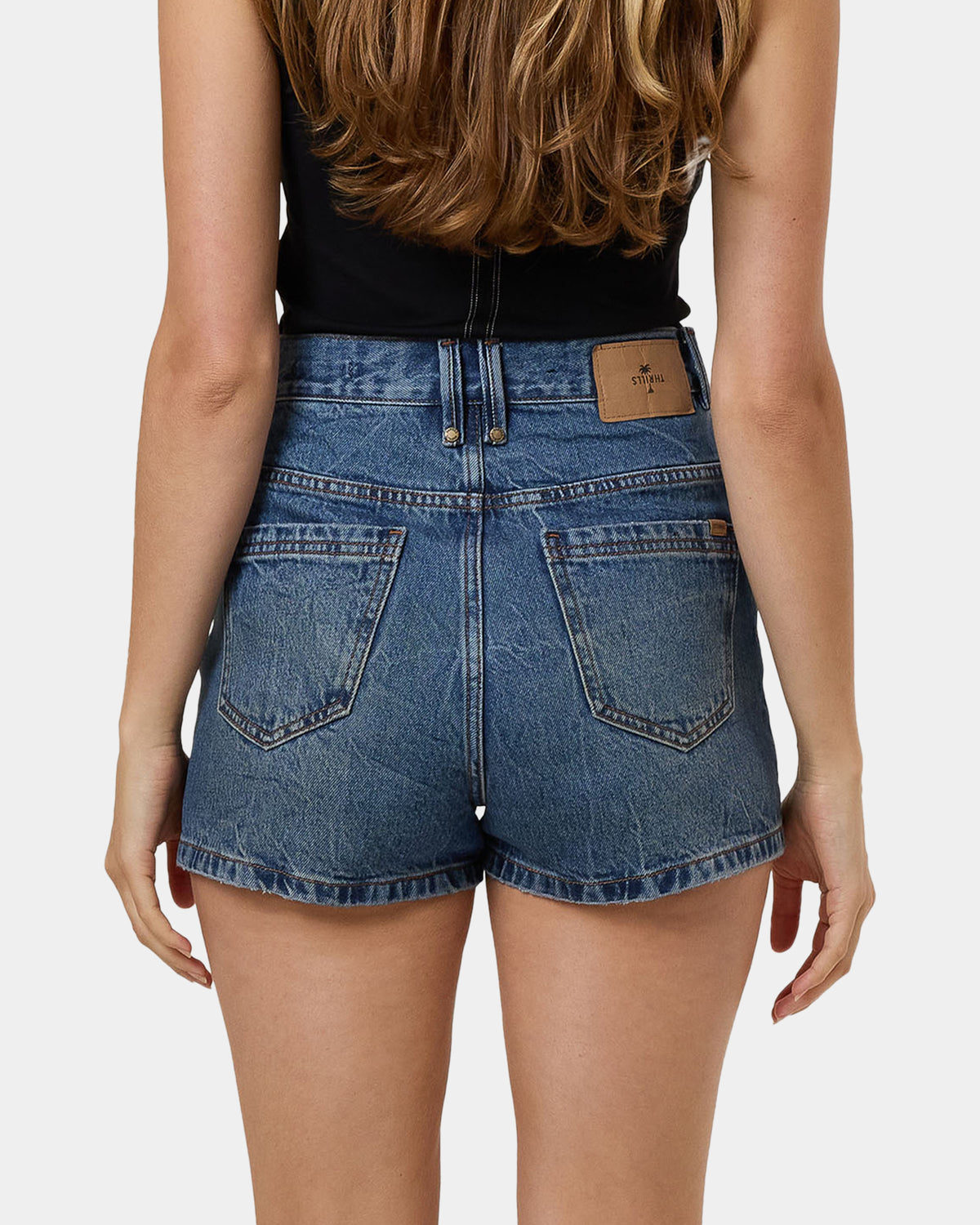 Womens Kai Wrap Denim Shorts