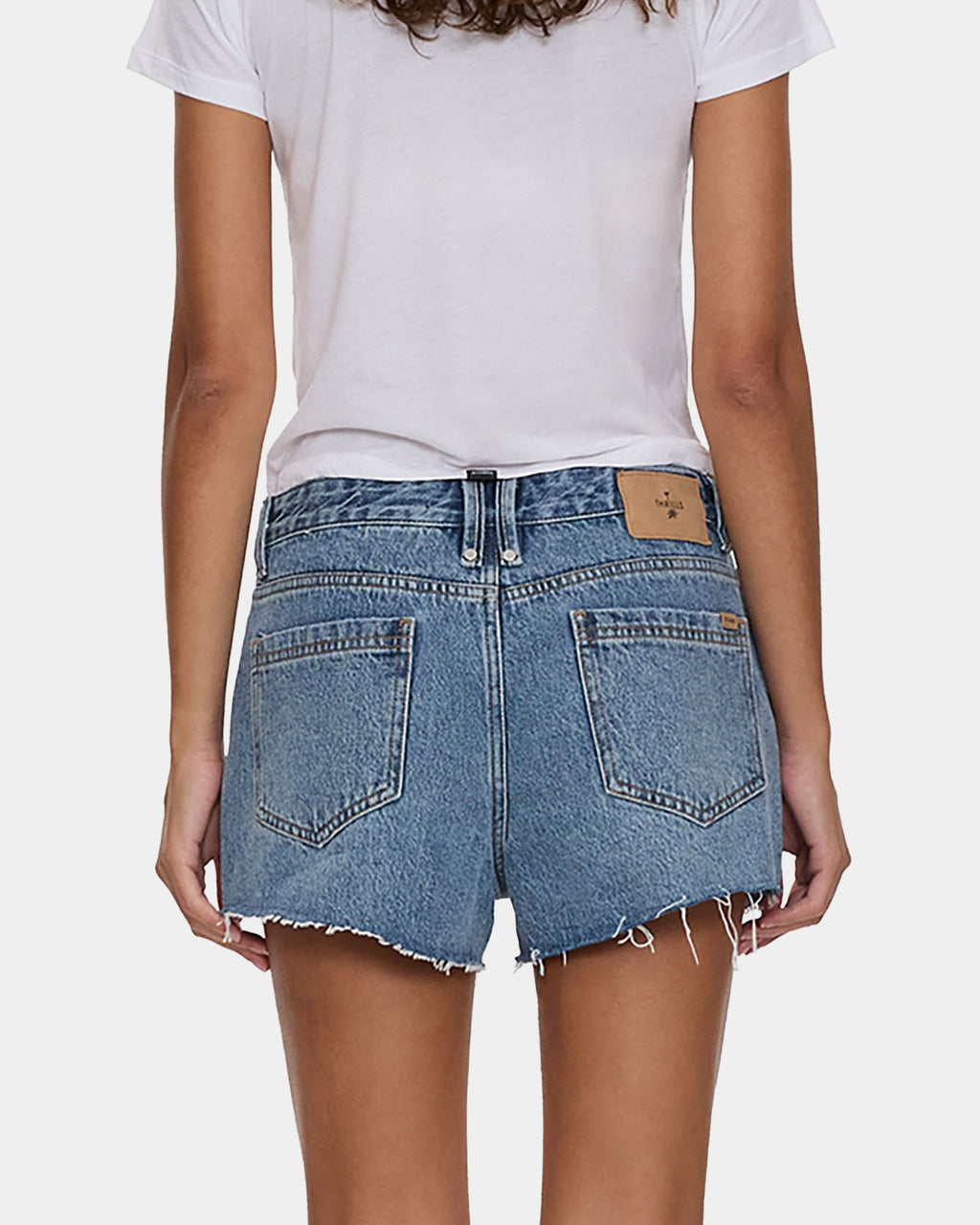 Womens Lola Low Rise Baggy Denim Shorts