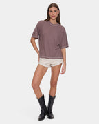 Womens Remi Rolled Low Rise Denim Shorts