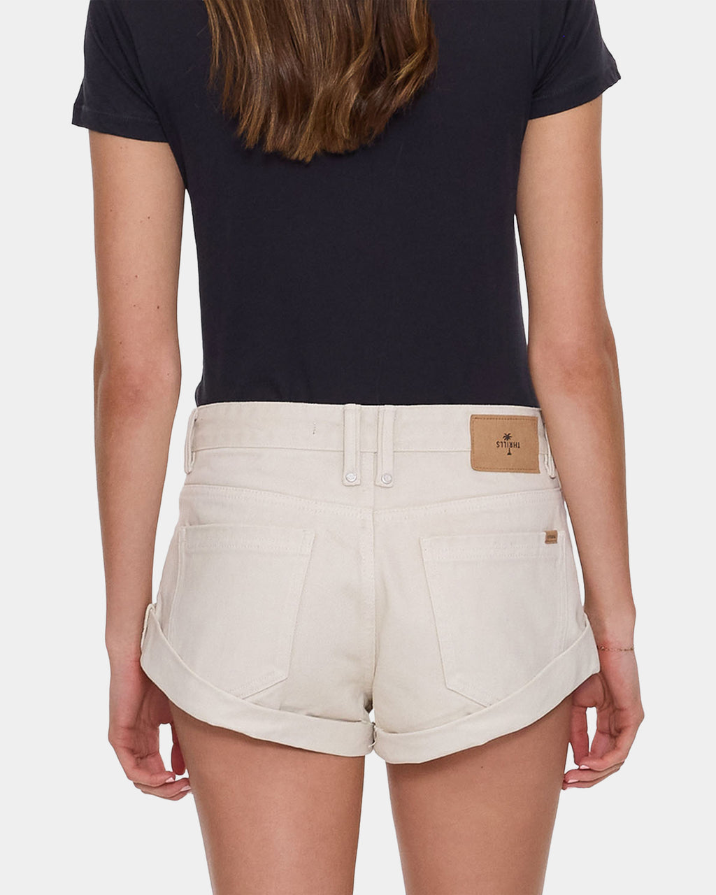 Womens Remi Rolled Low Rise Denim Shorts