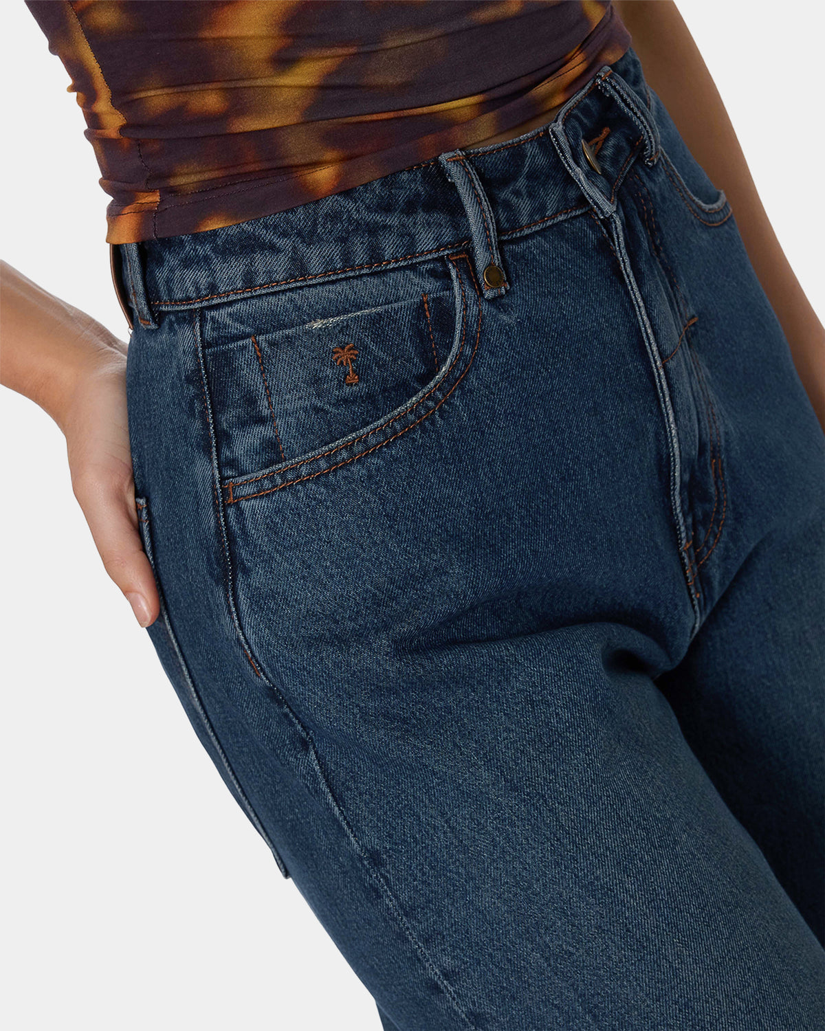 Womens Sloane High Rise Barrel Denim Jeans