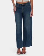 Womens Hunter Low Rise Wide Deni Jeans