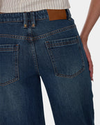 Womens Hunter Low Rise Wide Deni Jeans