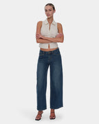 Womens Hunter Low Rise Wide Deni Jeans