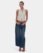 Womens Hunter Low Rise Wide Deni Jeans
