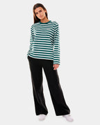 WOMENS STRIPED LONG SLEEVE T-SHIRT