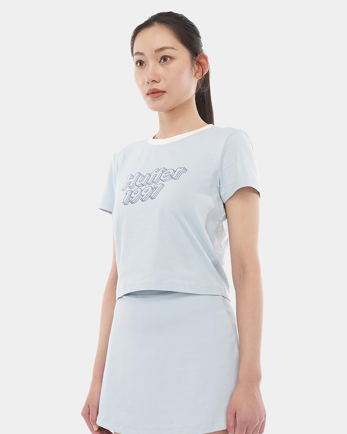 WOMENS OFF COURT MINI RIB BABY T-SHIRT