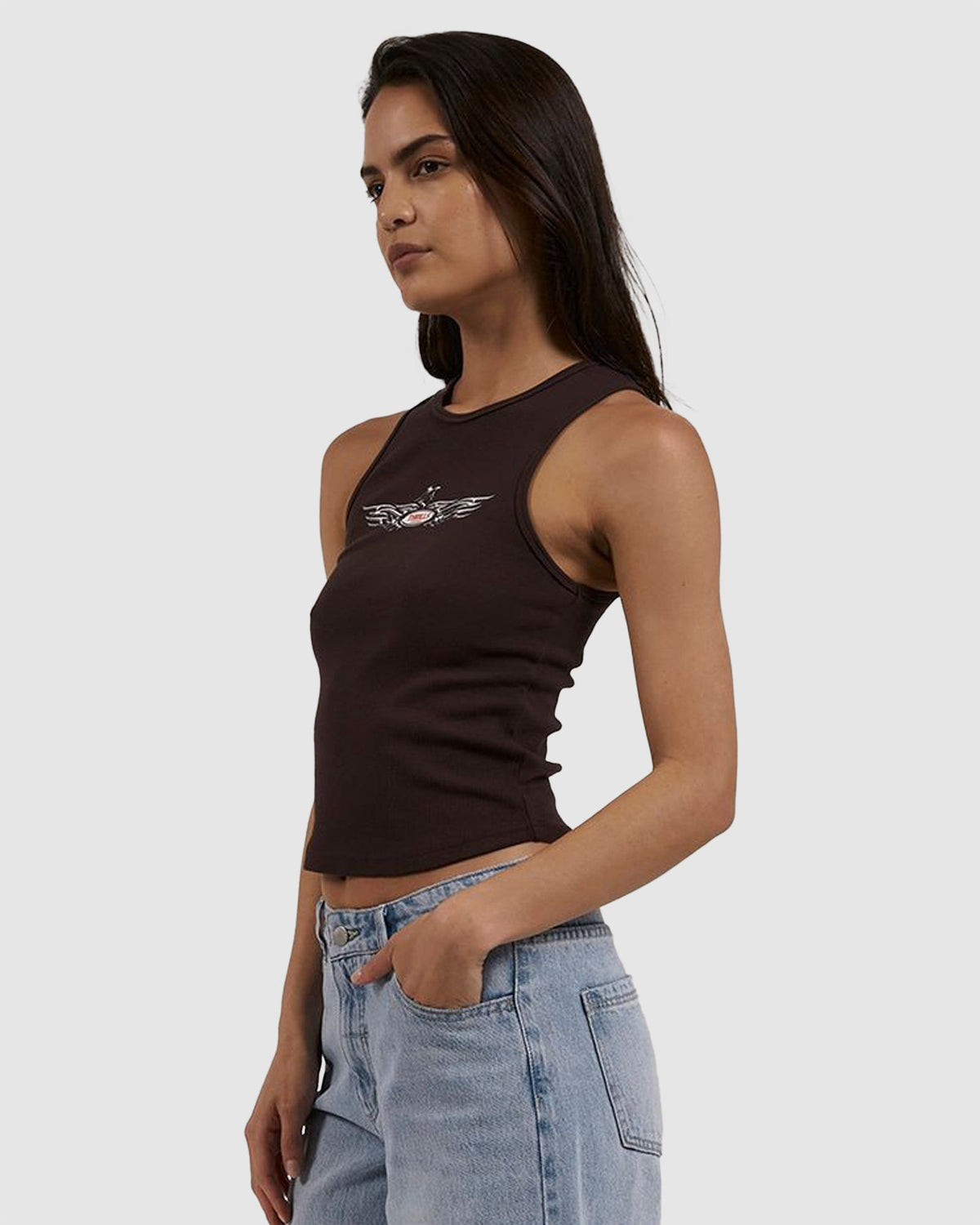 WOMENS LAID BACK CURVE TANK TOP