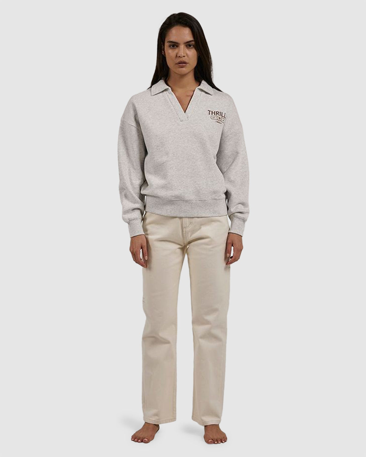 WOMENS BAD HABITS CLUB SLOUCH QUARTER ZIP