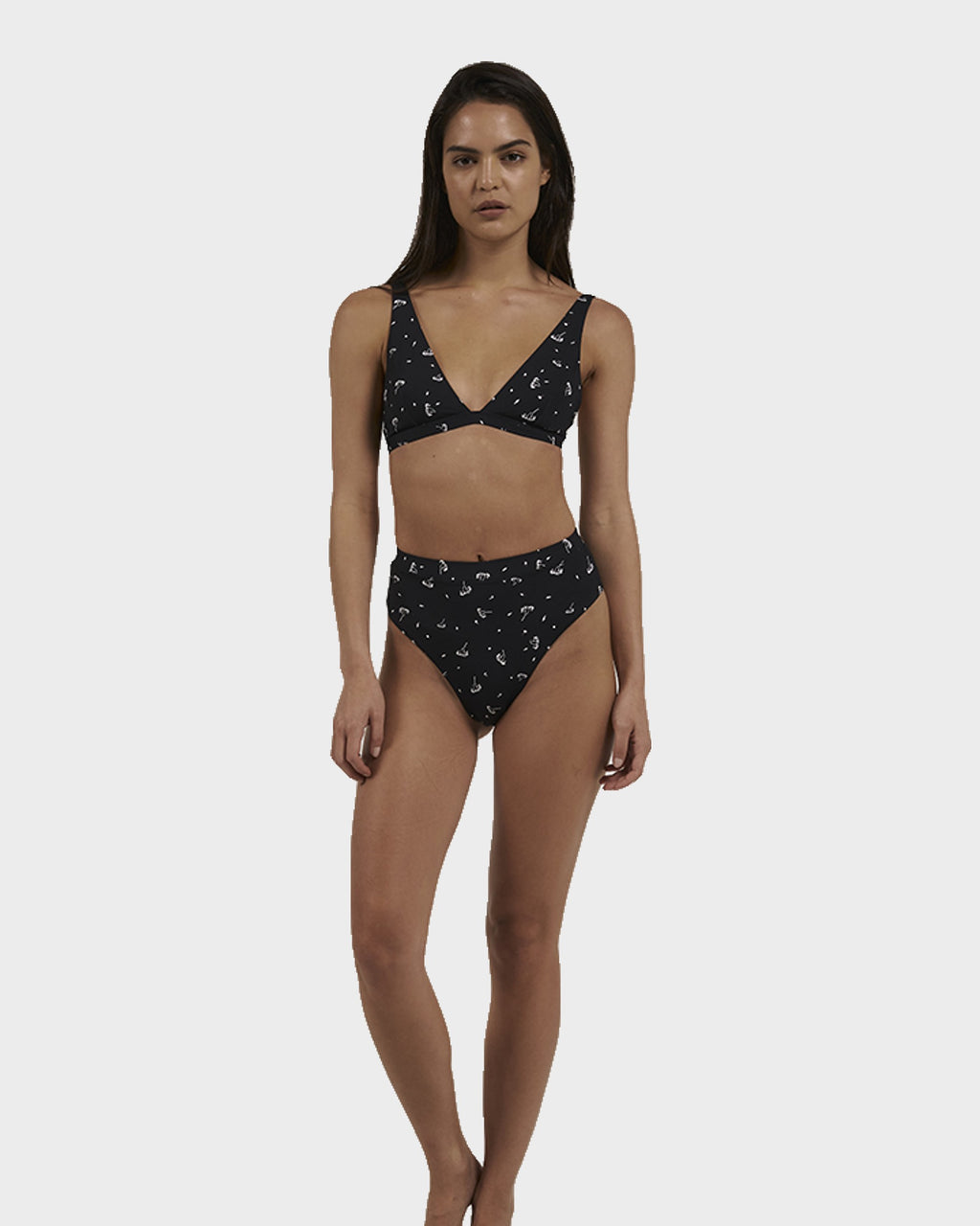 WOMENS NIGHTSHADE TALL TRIANGLE BIKINI TOP