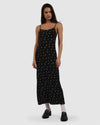 Womens Nightshade Bias Midi Dress