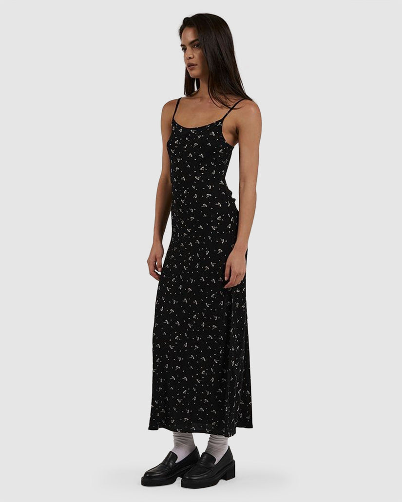 Womens Nightshade Bias Midi Dress
