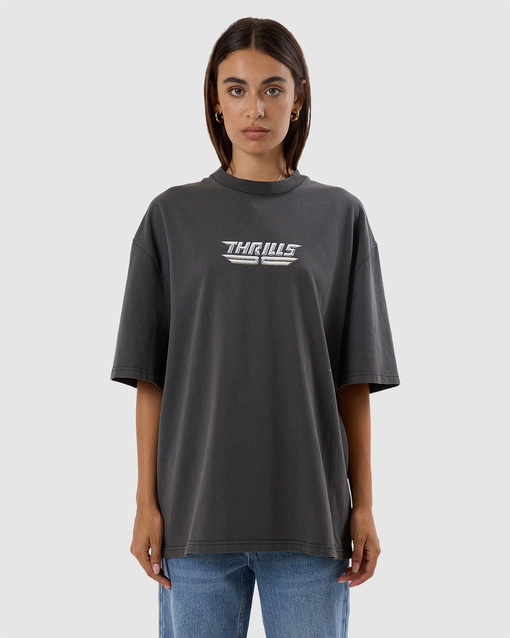 WOMENS HIGH SHINE OVERSIZED T-SHIRT