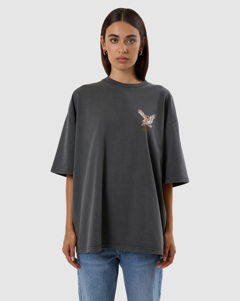WOMENS TARGET EYES OVERSIZED T-SHIRT