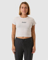 WOMENS THRILLS WORKWEAR EMBRO MINI T-SHIRT
