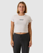 WOMENS THRILLS WORKWEAR EMBRO MINI T-SHIRT