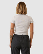 WOMENS THRILLS WORKWEAR EMBRO MINI T-SHIRT