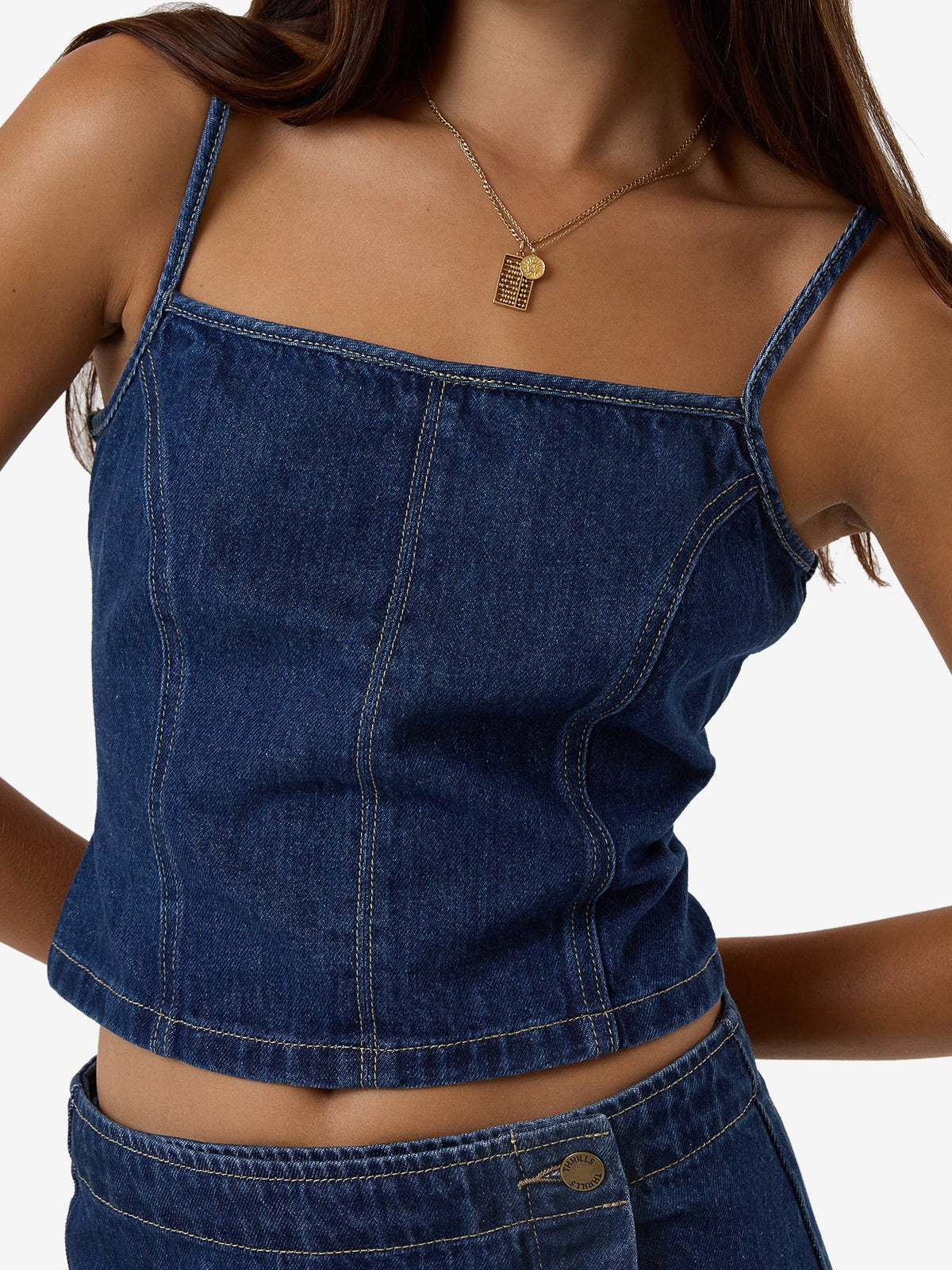 WOMENS RORY DENIM TANK TOP