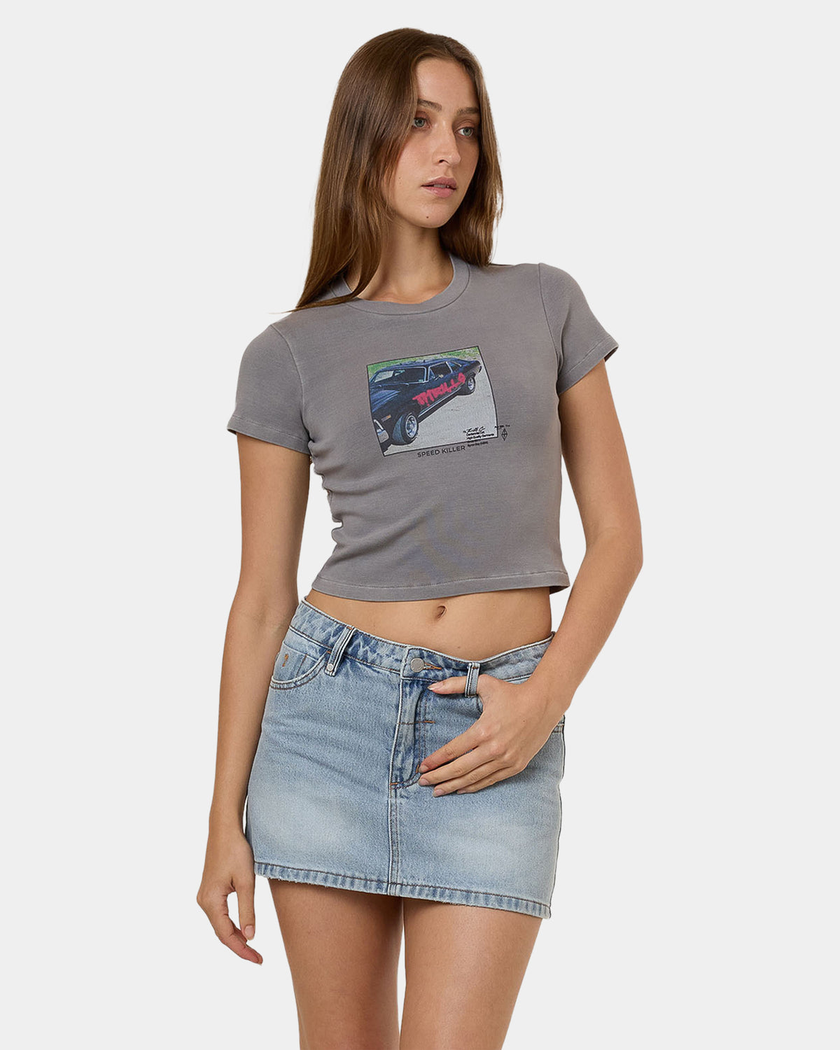 Womens Die Fighting Mini T-Shirt