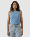 WOMENS SPLIT DECISION CURVE TANK TOP