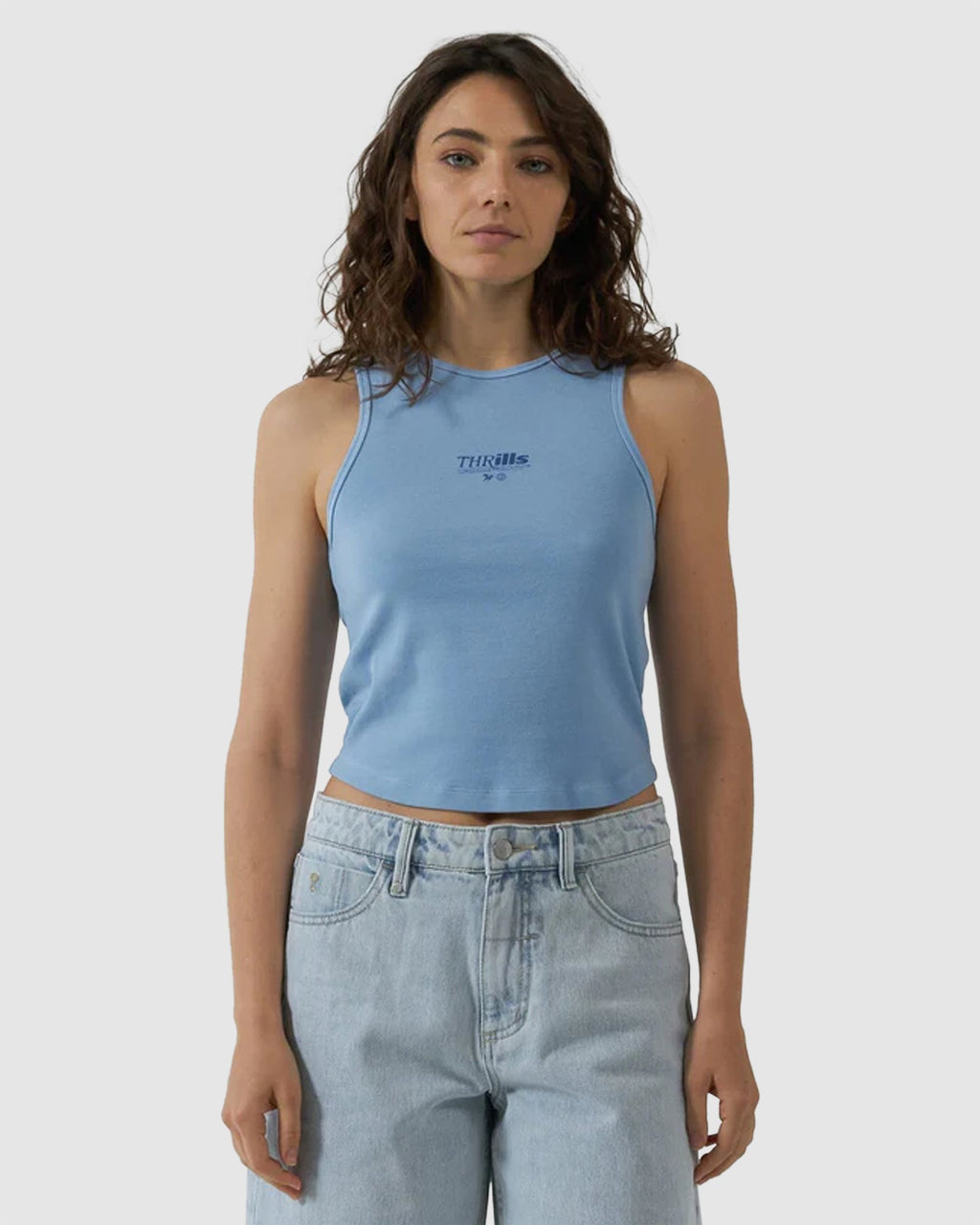 WOMENS SPLIT DECISION CURVE TANK TOP
