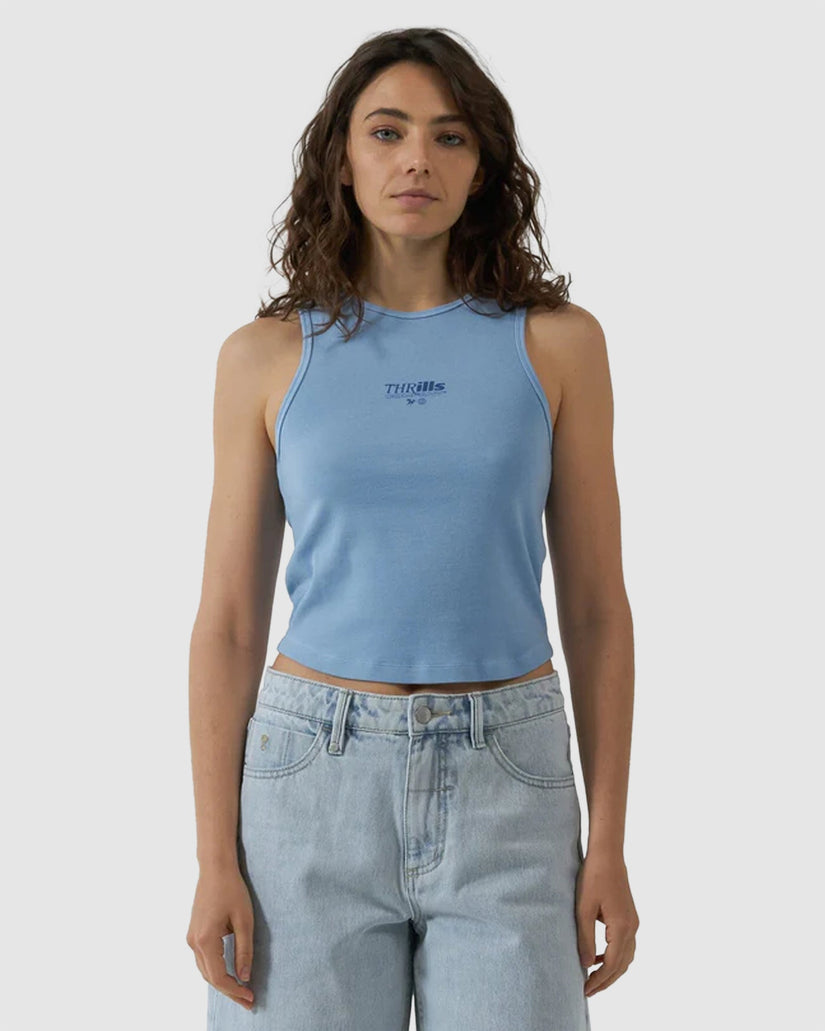 WOMENS SPLIT DECISION CURVE TANK TOP
