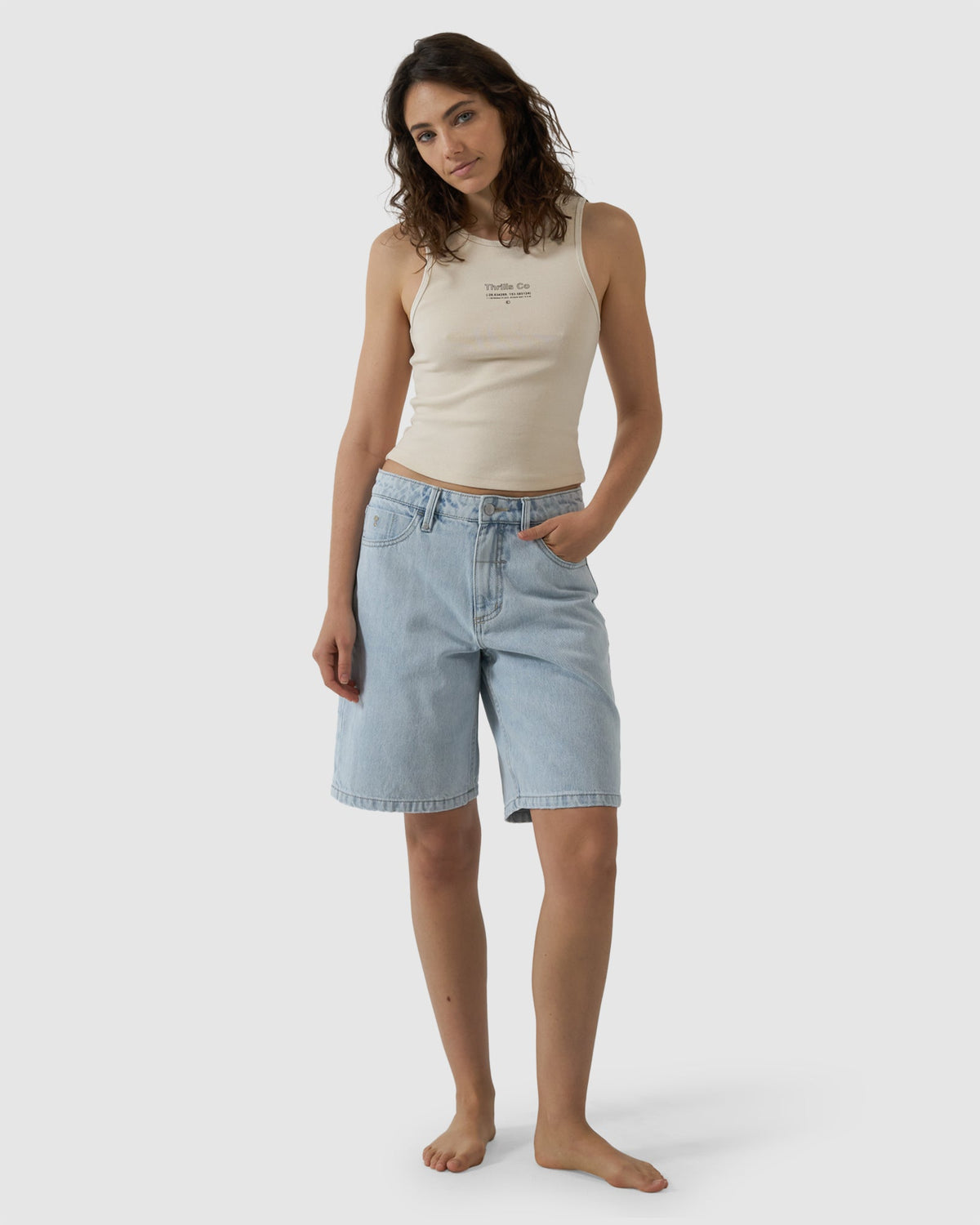 WOMENS THRILLS COORDINATES CURVE TANK TOP