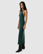 WOMENS JETT HALTER BIAS CUT MAXI DRESS