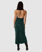 WOMENS JETT HALTER BIAS CUT MAXI DRESS