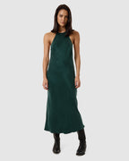 WOMENS JETT HALTER BIAS CUT MAXI DRESS