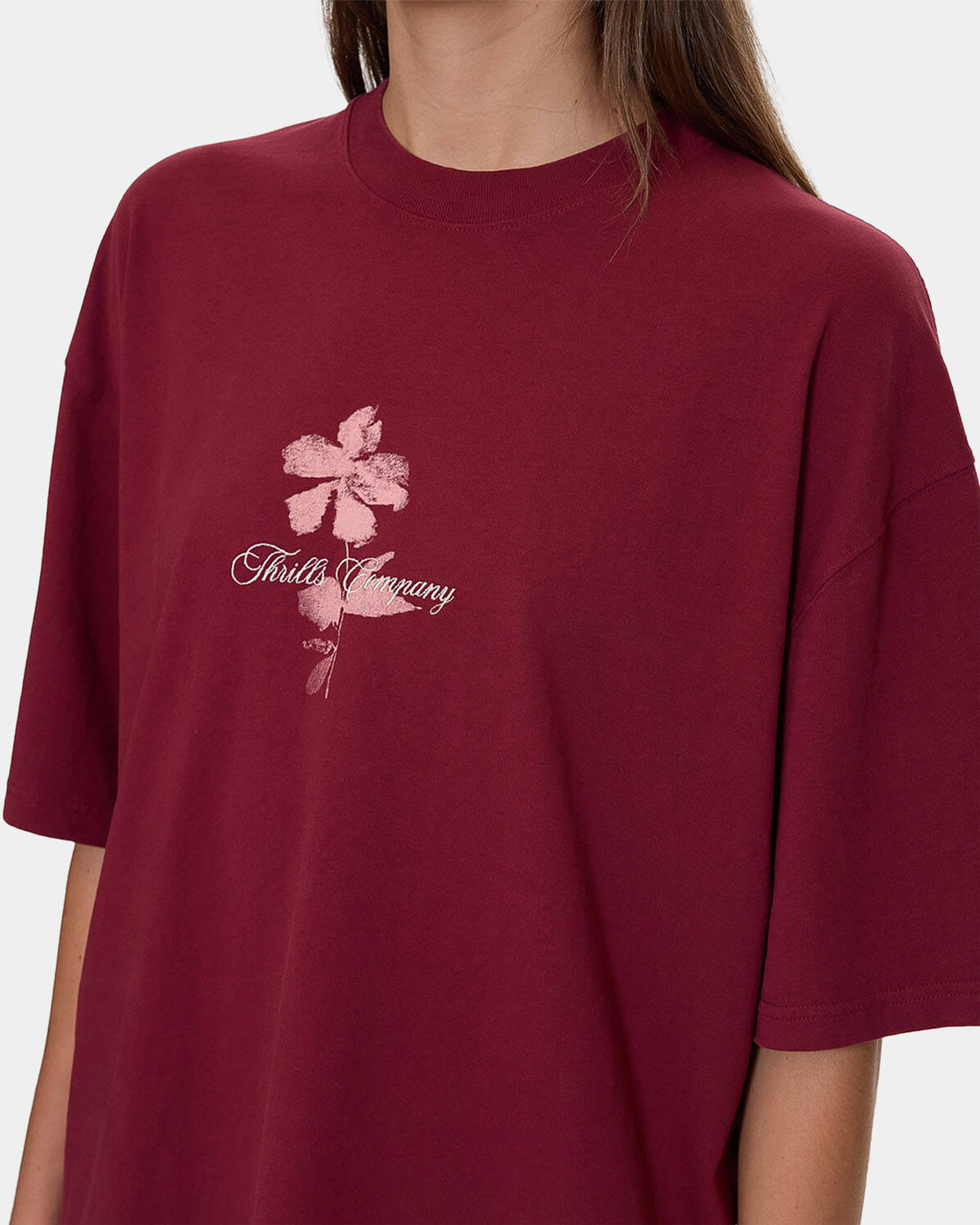 Womens Full Bloom Oversized T-Shirt