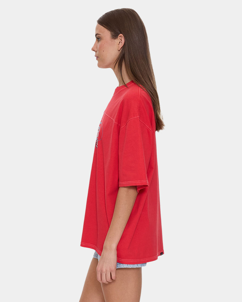 Womens Track Record Oversized T-Shirt