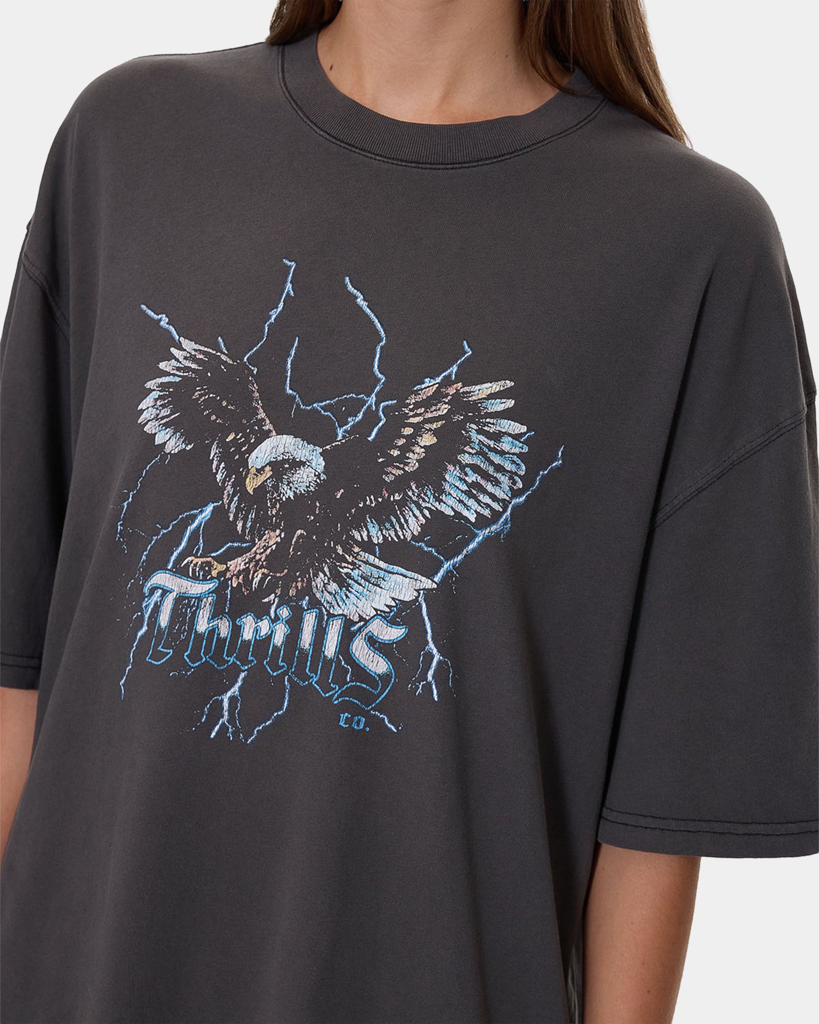 Womens Run For The Hills Oversized T-Shirt