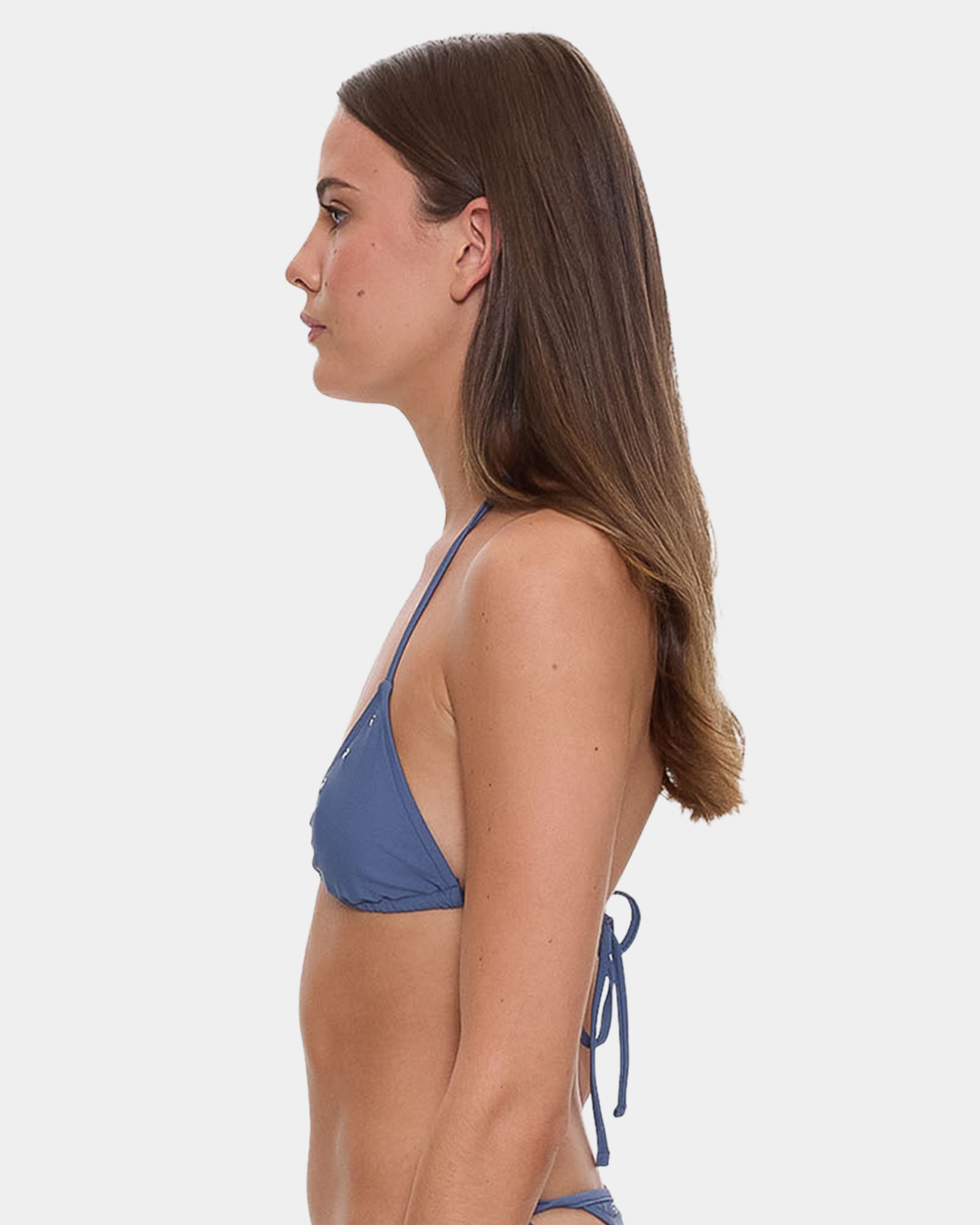 Womens Living Easy Eyelet String Bikini Top