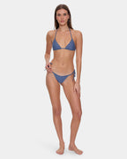 Womens Living Easy Eyelet String Bikini Top