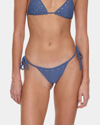 Womens Living Easy Eyelet String Bikini Bottom