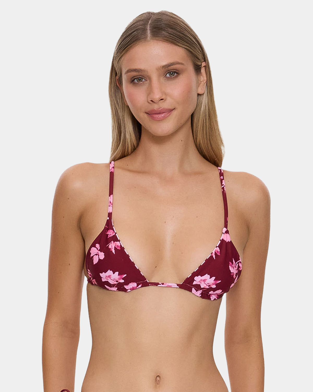 Womens Full Bloom Reversible Triangle Bikini Top