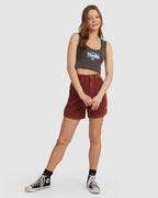 WOMENS KING OF THRILLS CROP RIB TANK TOP
