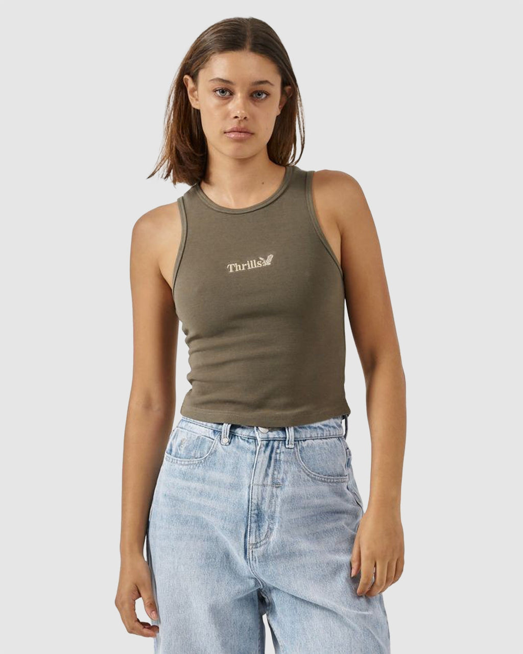 WOMENS THRILLS WORKWEAR CURVE TANK TOP