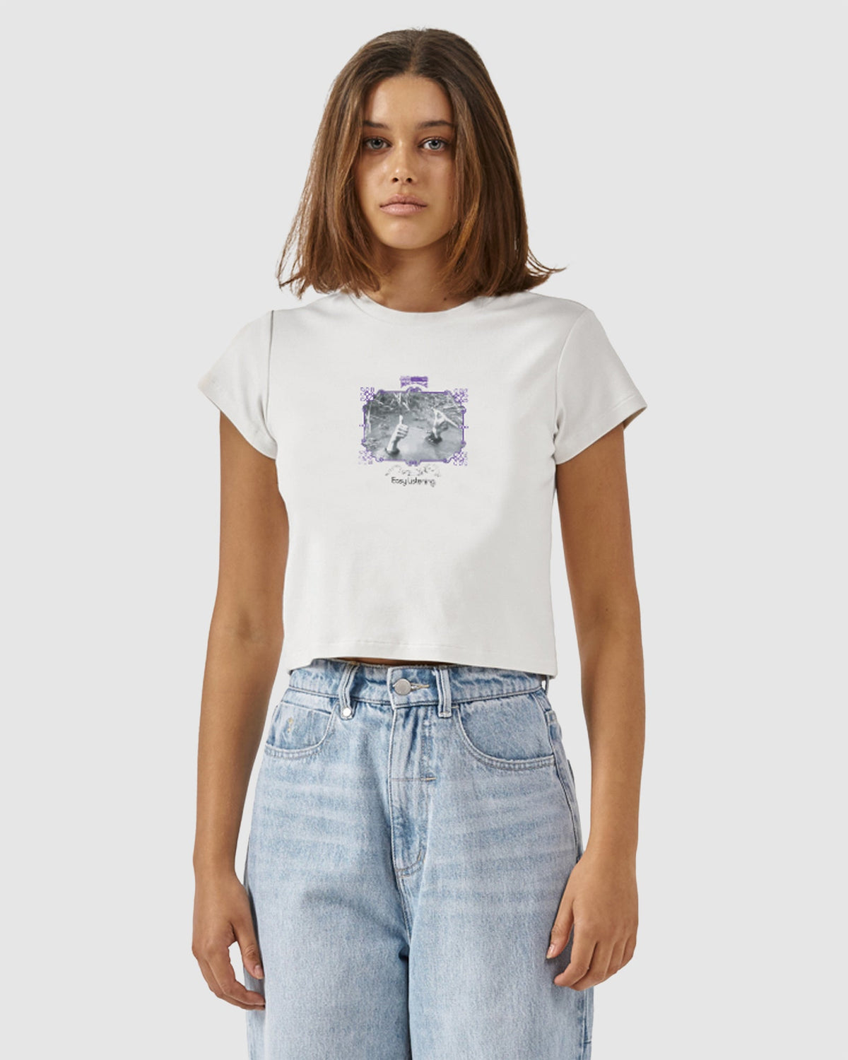 WOMENS EASY LISTENING MINI T-SHIRT