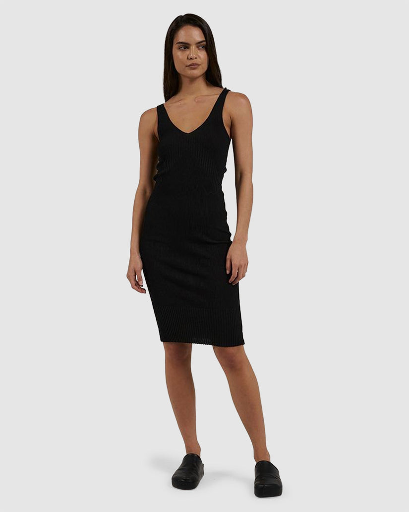 Womens Silvia Knit Midi Dress