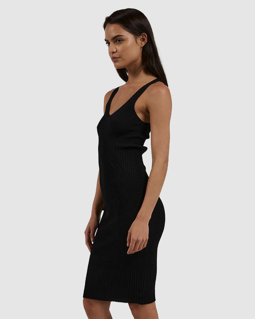 Womens Silvia Knit Midi Dress