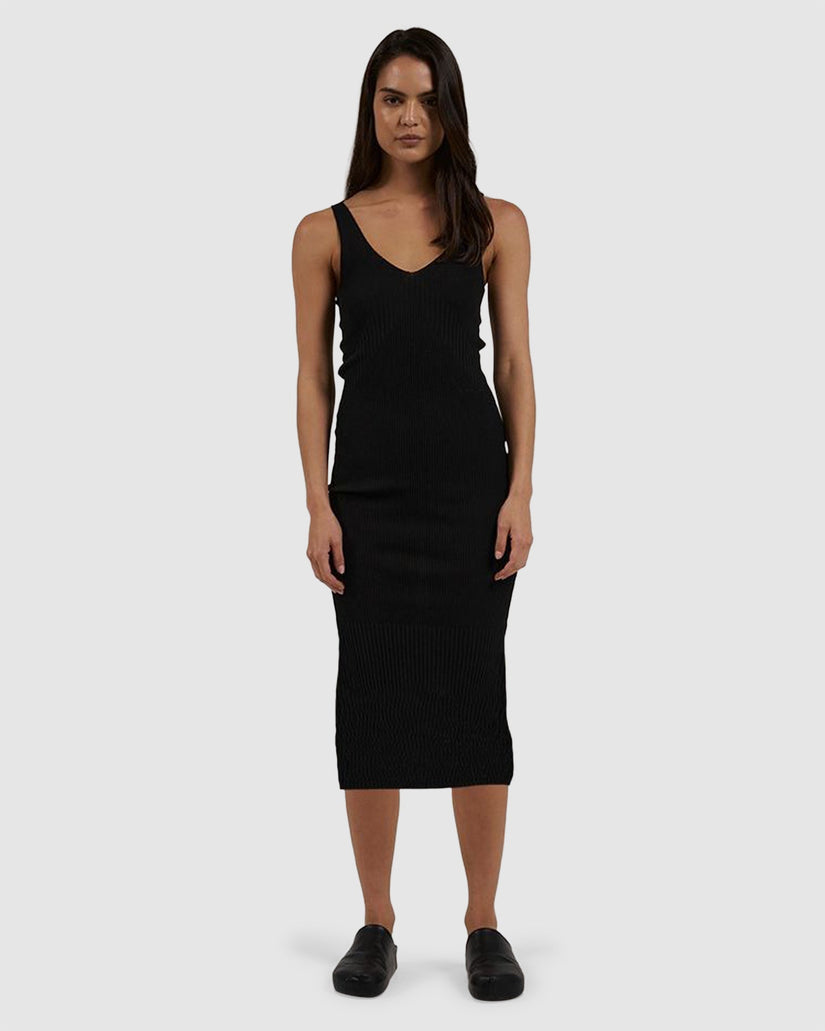 Womens Silvia Knit Midi Dress