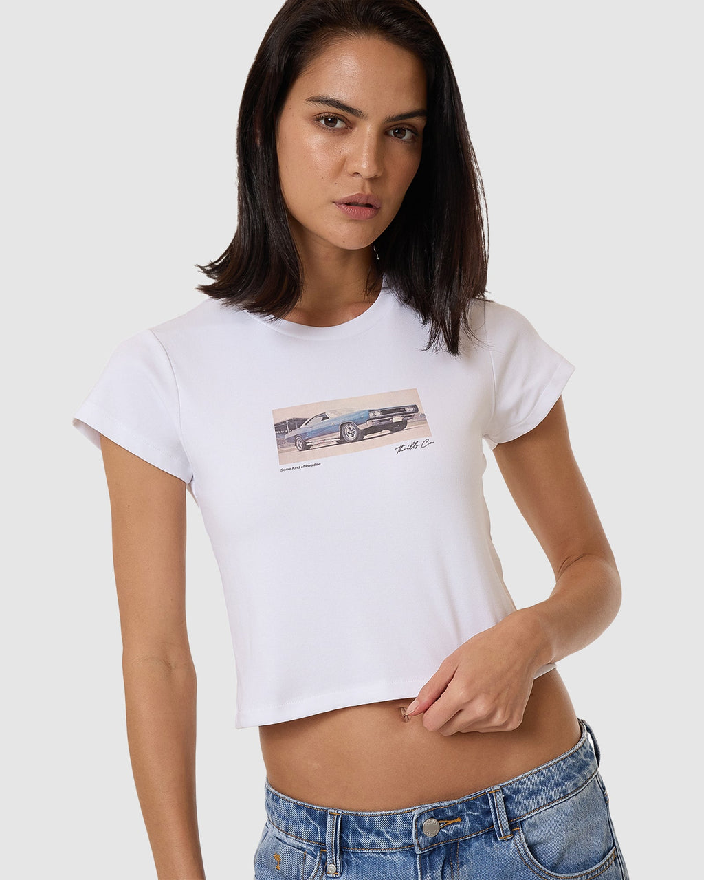 WOMENS PARADISE WHEELS MINI T-SHIRT