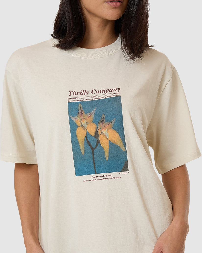 WOMENS FLOWER SOCIETY SQUARE TEE